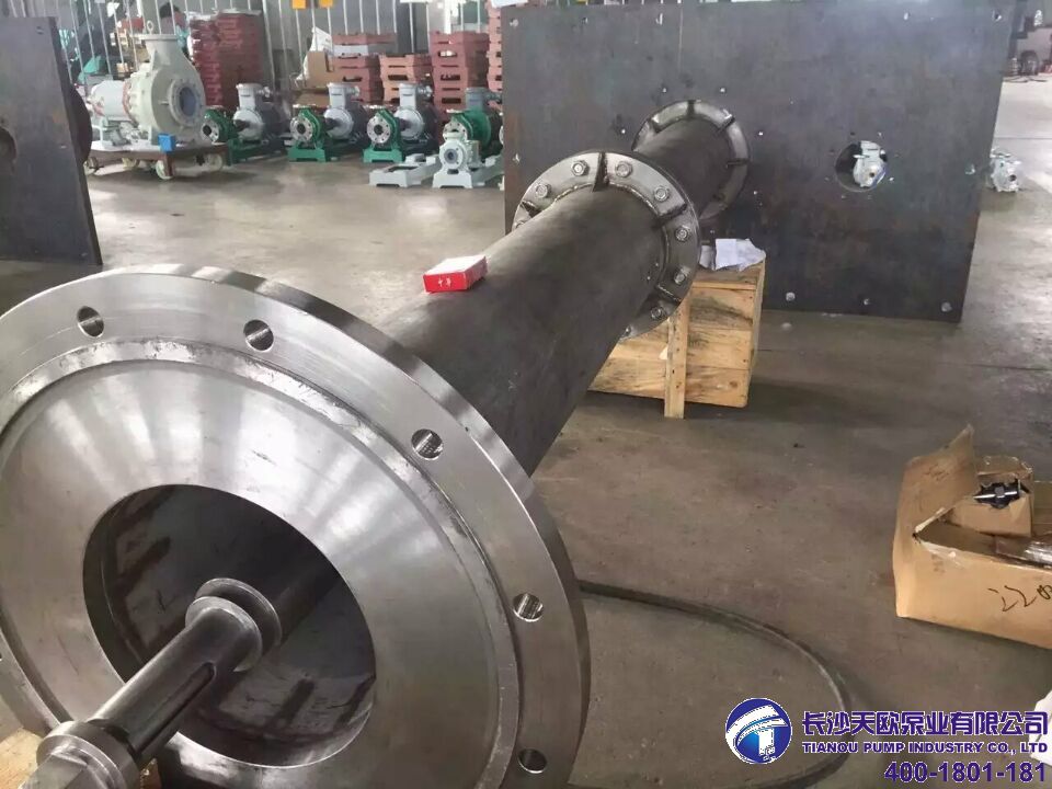 不鏽鋼海水淡化液下長軸泵組裝發貨