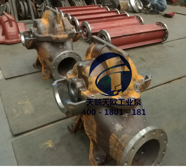 長沙天鵝工（gōng）業泵股份有限公司單級雙吸中開（kāi）泵毛坯打磨