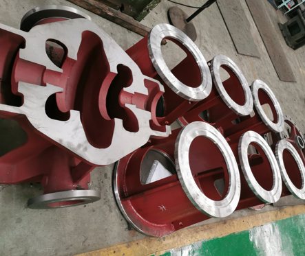 長沙天（tiān）鵝工業泵TS200-400A泵體毛（máo）坯及長軸泵泵體支架