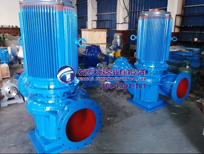 管道泵,長沙天（tiān）鵝（é）工（gōng）業泵婷婷五月色综合泵業高（gāo）效節能單級（jí）單吸管道離心泵準備發貨